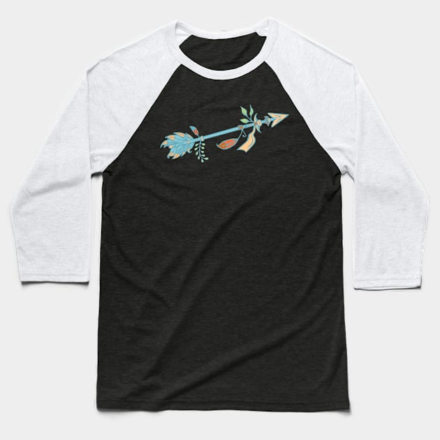 Boho Arrow Baseball T-Shirt by Peter the T-Shirt Dude